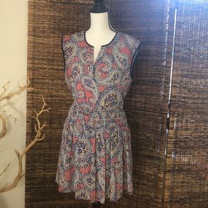J.Crew muted Paisley dress